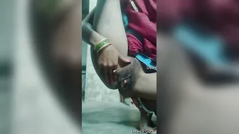 Lonely Housewife Using Vegetables To Please Herself At Home Today