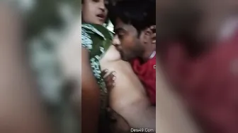 Hubby Sucking His Hot Bhabhi Wife's Natural Boobs At Home Alone