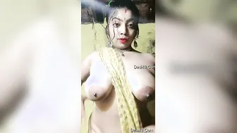 My Horny Desi Wife Stripping Naked For Me In Our Bedroom Today