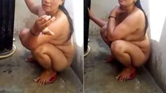 Desi Wife Bathing Nude While Hubby Secretly Records Everything
