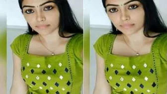Beautiful Desi Babe Flashing Her Perky Tits On Video For Me