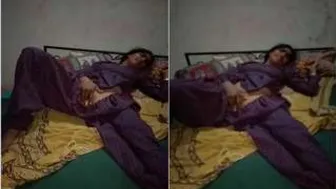 Sexy Indian Wife Fingering Herself While Hubby Films It All