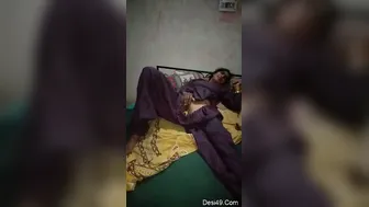 Sexy Indian Wife Fingering Herself While Hubby Films It All