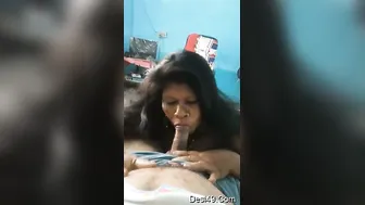 Horny Indian Wife Sucking My Cock Till I Cum In Her Mouth