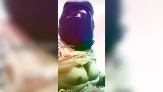 Young Desi Babe Teasing With Her Perky Tits On Camera For Me