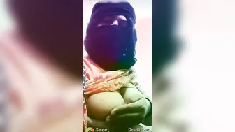 Young Desi Babe Teasing With Her Perky Tits On Camera For Me