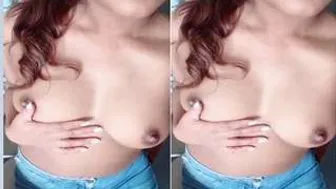 Nri GF Flashing Her Tits For Me On Late Night Video Call