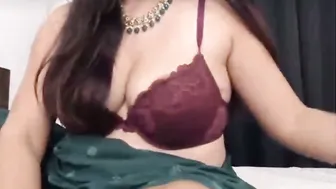 Sexy GF Getting Naked And Playing For Her Man On Camera