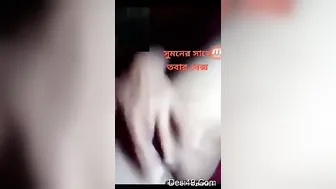 Young Indian Girl Rubbing Herself And Squeezing Her Big Breasts