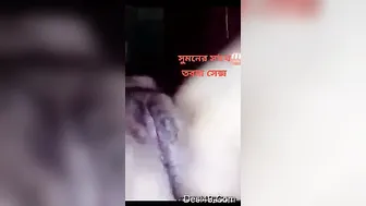 Young Indian Girl Rubbing Herself And Squeezing Her Big Breasts
