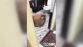 Sneaking Footage Of My Tamil Wife Washing Up In The Bathroom