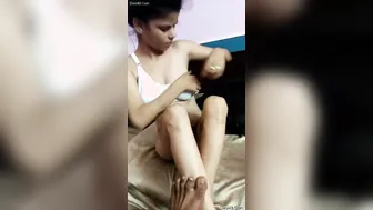 Indian GF Putting Her Bra Back On After Riding Me Hard