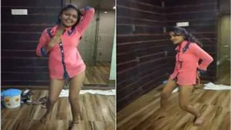 Sexy Call Girl Giving Me Hot Naked Dance Show In Hotel Bedroom