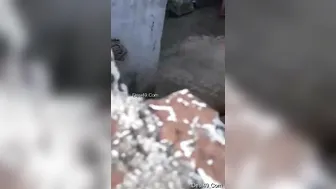 Catching Married Bhabhi Bathing Naked Outdoors On My Hidden Cam