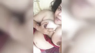 Busty Married Bhabhi Teasing Showing Off Her Huge Tits For Me