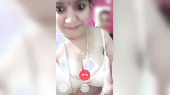 Mature Desi Aunty Flashing Her Boobs For Me On Video Call