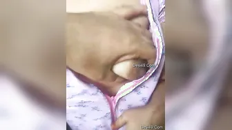 My Wife Letting Me Squeeze And Press Her Soft Boobs At Home