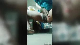 Horny Wife Rubbing Her Wet Pussy Moaning Loud While I Watch