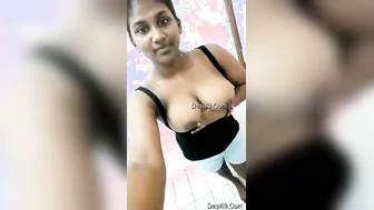 Cute Girl Shyly Revealing Her Perky Tits On Camera For The First