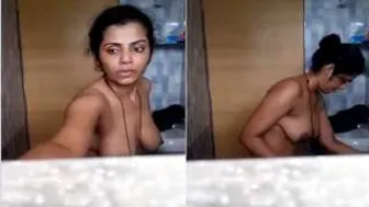 Desi Girl Getting Ready To Bathe Stripping Naked For The Camera