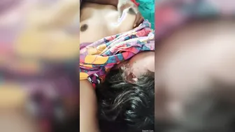 My Wife Moaning As I Squeeze And Press Her Soft Tits In The Bedroom