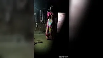 Village Bhabhi Getting Dressed While Hubby Films Her Curves Up Close