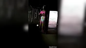 Village Bhabhi Getting Dressed While Hubby Films Her Curves Up Close