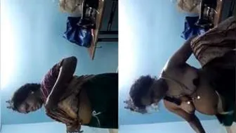 Tamil Bhabhi Undressing Letting Me See Her Perfect Soft Boobs