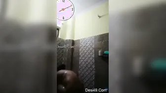 My Wife Getting Naked Washing Herself During Our Video Session