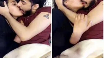 Young Desi Lovers Making Out Passionately In Their Bedroom