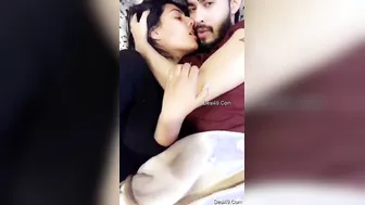 Young Desi Lovers Making Out Passionately In Their Bedroom