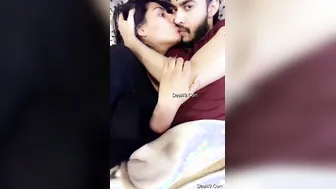 Young Desi Lovers Making Out Passionately In Their Bedroom
