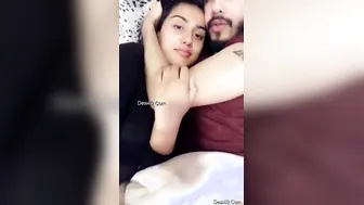Young Desi Lovers Making Out Passionately In Their Bedroom