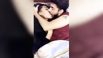 Young Desi Lovers Making Out Passionately In Their Bedroom