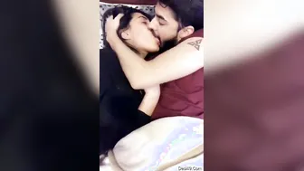 Young Desi Lovers Making Out Passionately In Their Bedroom