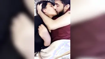 Young Desi Lovers Making Out Passionately In Their Bedroom