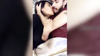 Young Desi Lovers Making Out Passionately In Their Bedroom