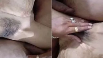 Husband Fingering His Wife's Dripping Pussy Making Her Squirm