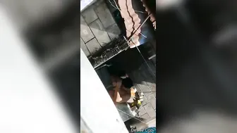 Catching My Desi GF Bathing Outside By The Village Well