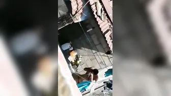 Catching My Desi GF Bathing Outside By The Village Well