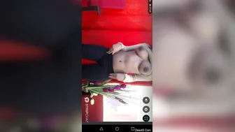 Sexy Cam Model Teasing With Her Big Tits During Live Stream