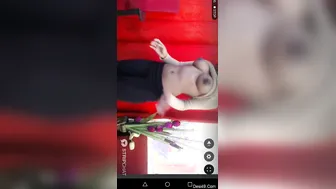 Sexy Cam Model Teasing With Her Big Tits During Live Stream