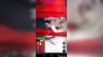 Sexy Cam Model Teasing With Her Big Tits During Live Stream