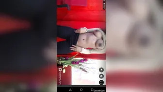 Sexy Cam Model Teasing With Her Big Tits During Live Stream