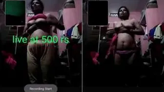 Desi Bhabhi Flashing Her Big Tits During Naughty Video Call