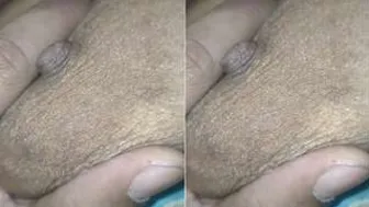 My Wife Getting Her Boobs Pressed Hard By Me In Our Bedroom