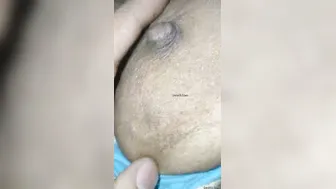 My Wife Getting Her Boobs Pressed Hard By Me In Our Bedroom