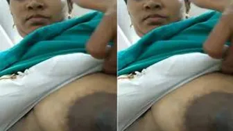 Telugu Married Woman Flaunting Her Big Tits In Private Video