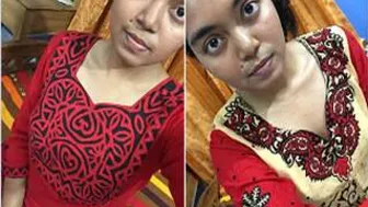 Shy Desi Girl Filming Herself Naked In Bedroom For Boyfriend