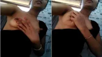Cute Desi Babe Flashing And Playing With Her Perfect Boobs